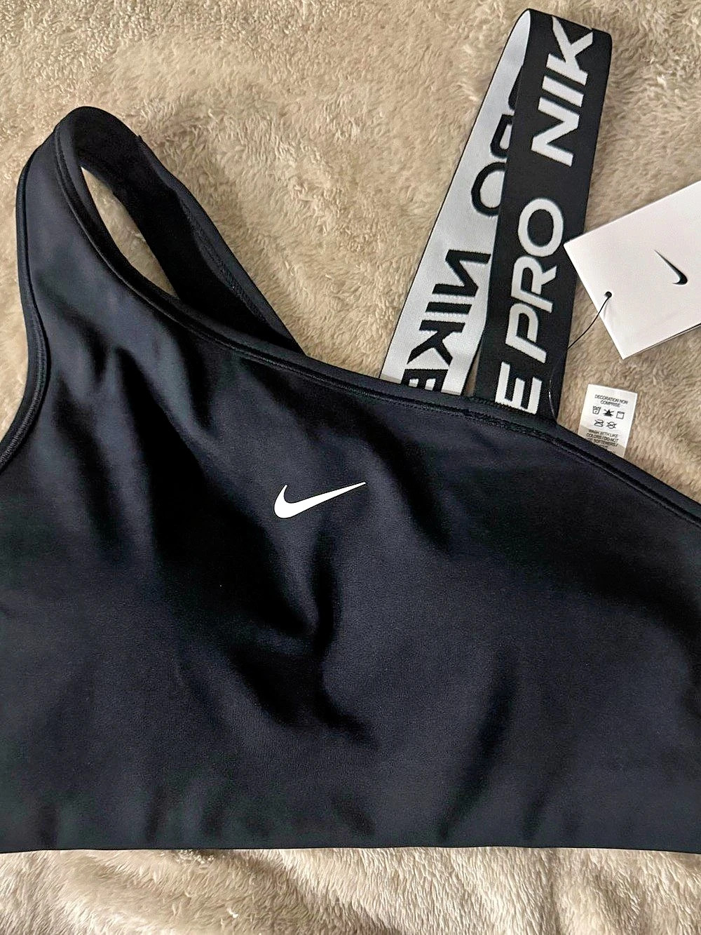 Nike Pro Indy Black Sports Bra Small NWT